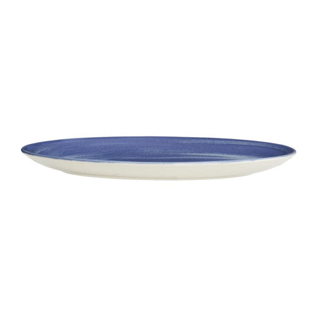 Steelite Revolution Bluestone Oval Coupe Plates 342mm (12 Pack)