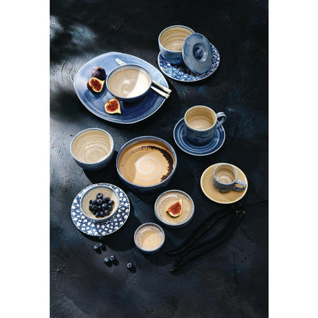 Steelite Aurora Revolution Bluestone Round Stacking Trays 165mm (12 Pack)