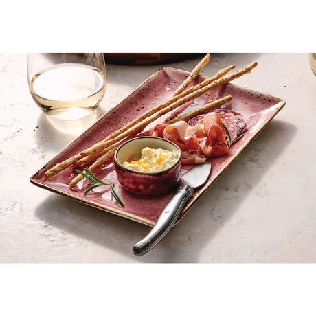 Steelite Craft Raspberry Rectangle One 270 x 168mm (6 Pack)