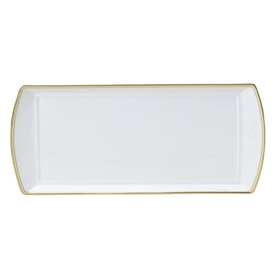 William Edwards Burnished Gold Classic Large Rectangle Trays 340x150mm (12 Pack)