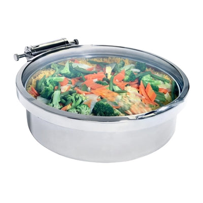 Steelite DWH Round Hinged Induction Chafer with Full Glass Lid 508mm