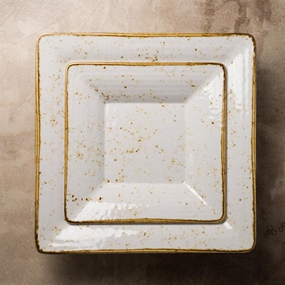 Steelite Craft White Buffet Square Pebble Bowls 343mm (6 Pack)