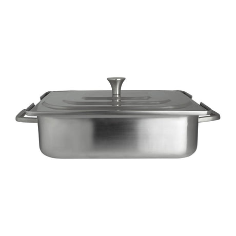 Steelite Creations Homestyle Brushed Stainless Rectangle Chafer 3.8Ltr