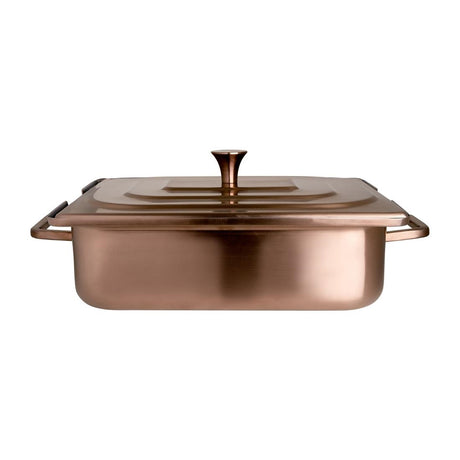 Steelite Creations Homestyle Brushed Bronze Rectangle Chafer 3.8Ltr