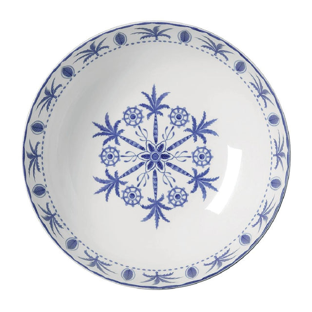 William Edwards Sultan's Garden Blue Large Bowls Coupe 230mm (6 Pack)