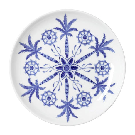 William Edwards Sultan's Garden Blue Butter Dishes Coupe 110mm (24 Pack)