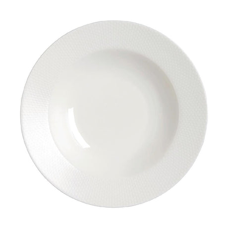 William Edwards Quanta Large Rim Bowls White 280mm (6 Pack)