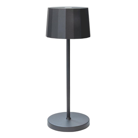 Steelite Octa Mini LED Rechargeable Table Lights Dark Grey 76x203mm (6 Pack)
