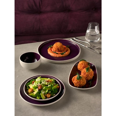 Steelite Nyx Stack Plates Damson 255mm (12 Pack)