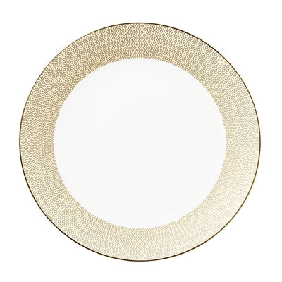 William Edwards Diamond Coupe Plates Gold 300mm (6 Pack)
