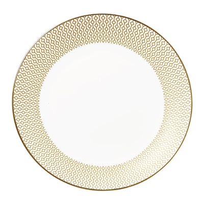 William Edwards Diamond Coupe Plates Gold 165mm (12 Pack)
