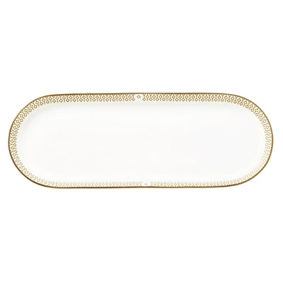 William Edwards Diamond Oblong Trays Gold 253x93mm (12 Pack)