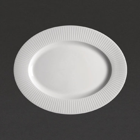 Steelite Willow Oval Plate. length 330mm. (12 Pack)