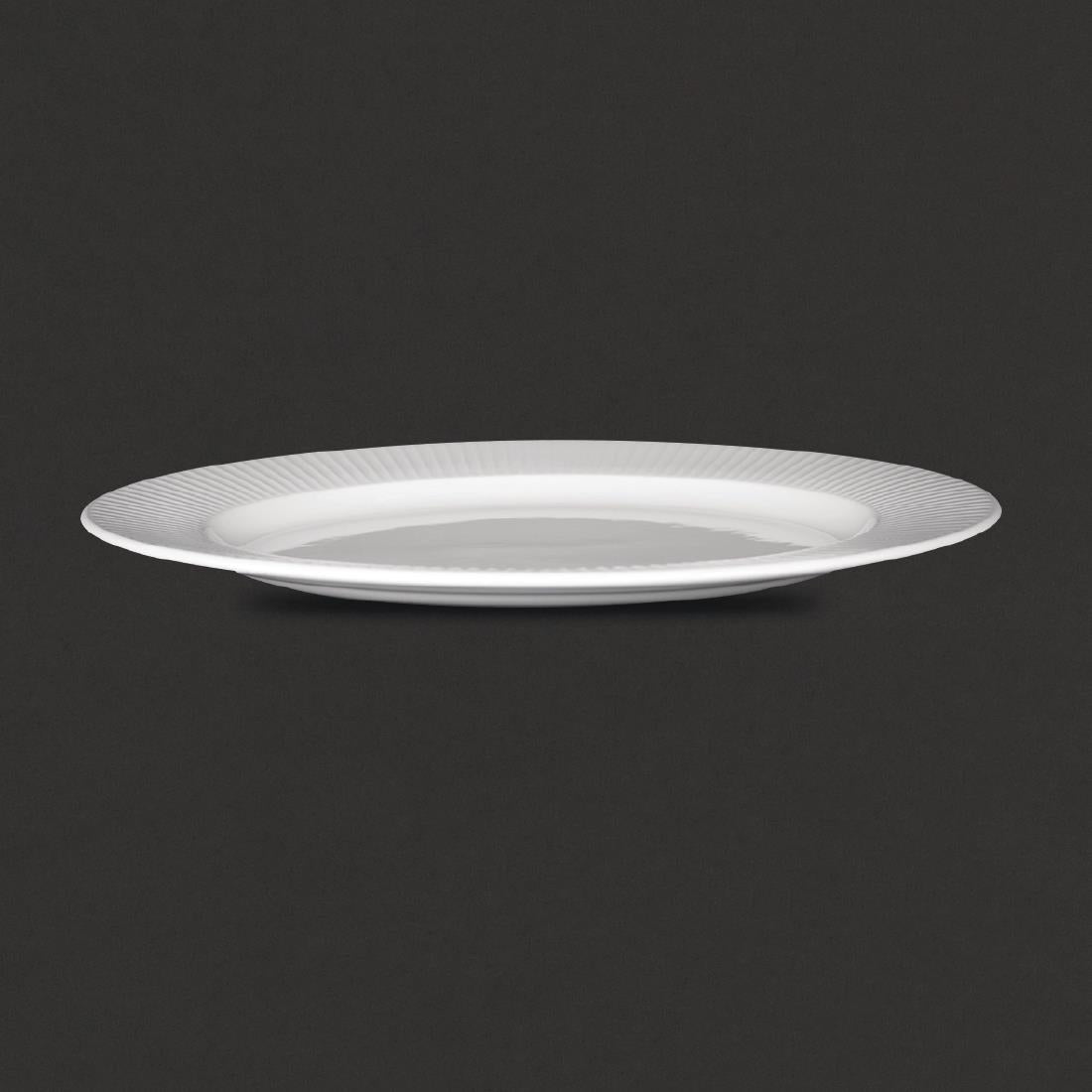 Steelite Willow Oval Plate. length 330mm. (12 Pack)