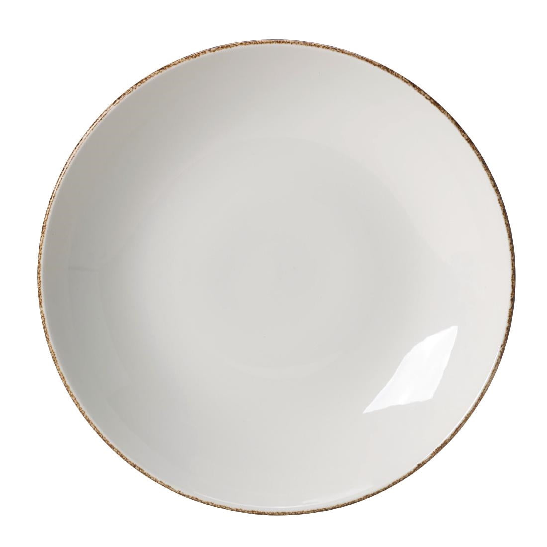 Steelite Brown Dapple Coupe Plates 253mm (24 Pack)