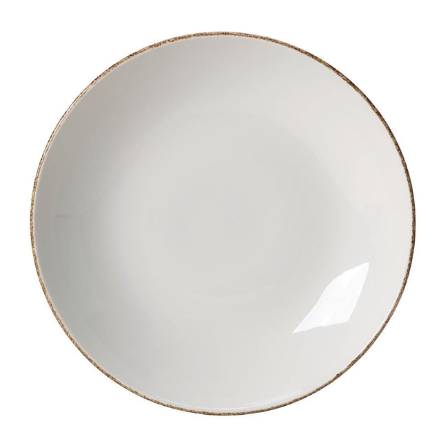 Steelite Brown Dapple Coupe Plates 253mm (24 Pack)