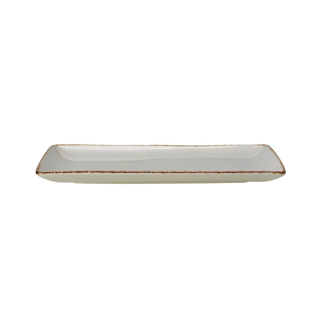 Steelite Brown Dapple Square One Plates (6 Pack)