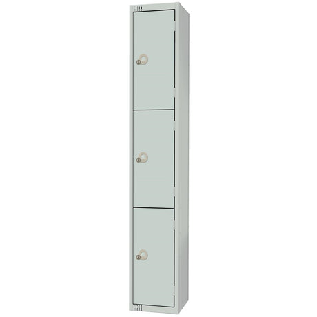 Elite Three Door Electronic Combination Locker Grey