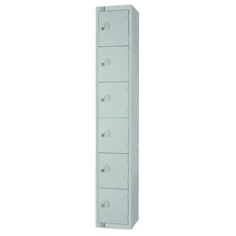Elite Six Door Electronic Combination Locker Grey
