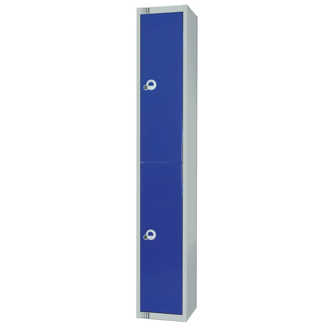 Elite Double Door Manual Combination Locker Locker Blue with Sloping Top