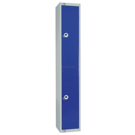 Elite Double Door Electronic Combination Locker Blue
