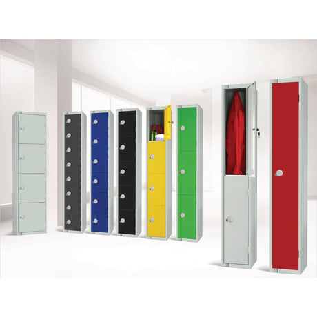 Elite Double Door Manual Combination Locker Locker Grey with Sloping Top