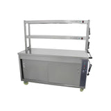 291017 - Food Warmer Cart With 2 Tier Heated Gantry