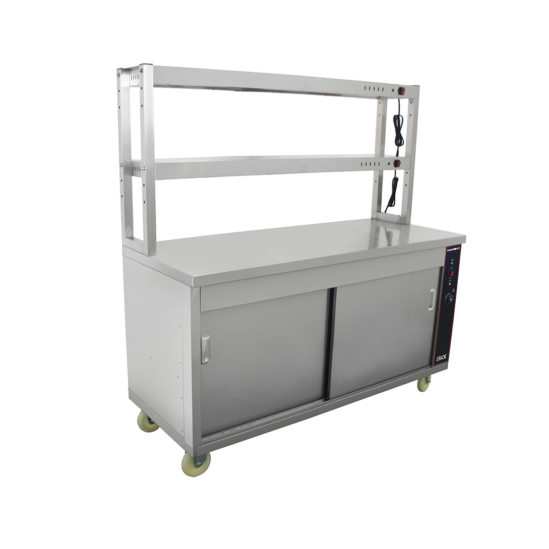 291017 - Food Warmer Cart With 2 Tier Heated Gantry