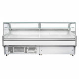 Serve Over Deli Counter White Front Straight Glass Front Width 2580mm | Bluel134