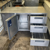 Williams Bench Fridge 1 Door 3 Drawers Refurbished