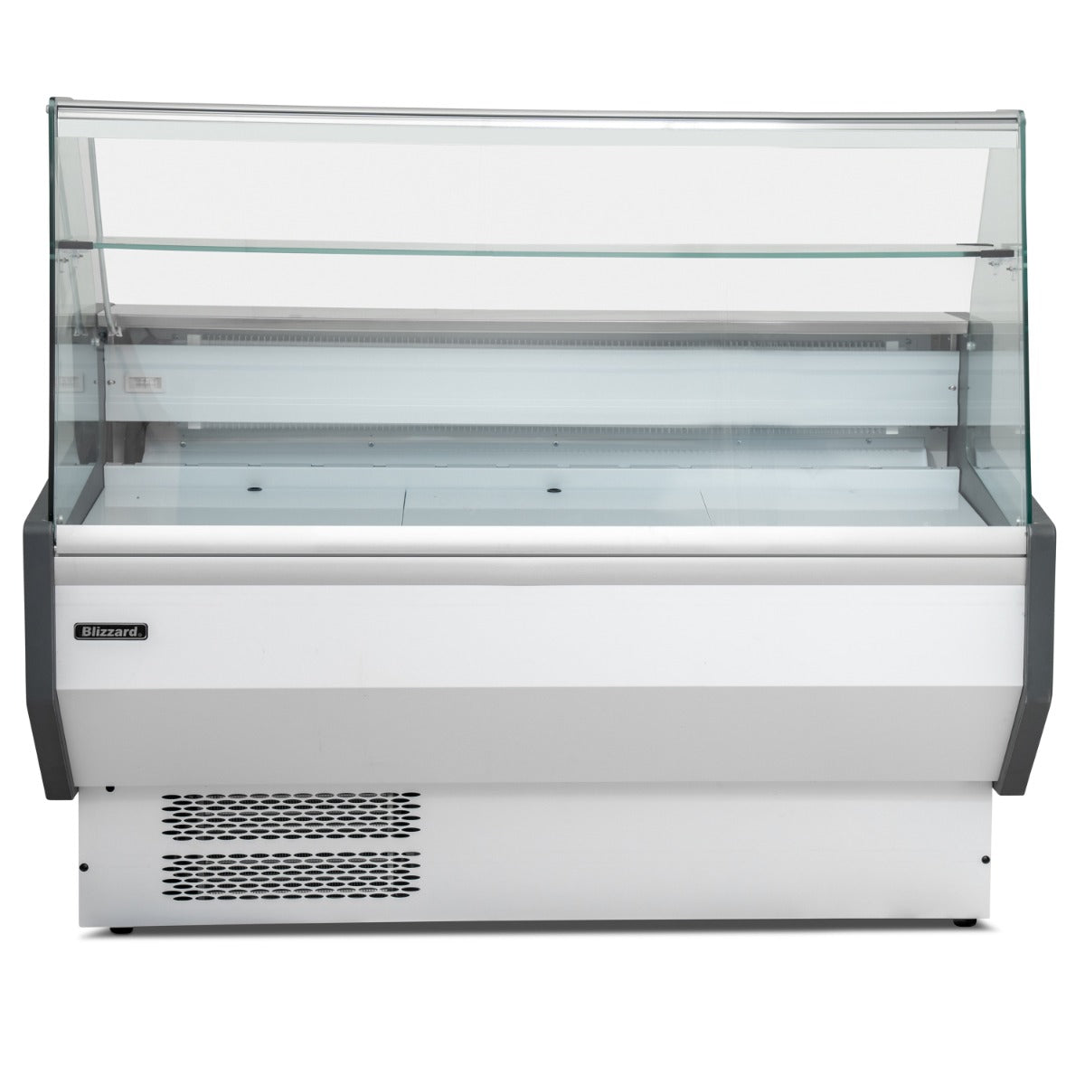 1.3m Flat Glass Serve Over Counter