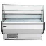 1.3m Flat Glass Serve Over Counter
