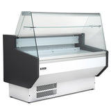 1.3m Flat Glass Serve Over Counter