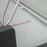Graded 02165 1m Flat Glass Serve Over Counter