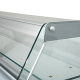 1.3m Flat Glass Serve Over Counter
