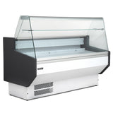 2.5m Flat Glass Serve Over Counter