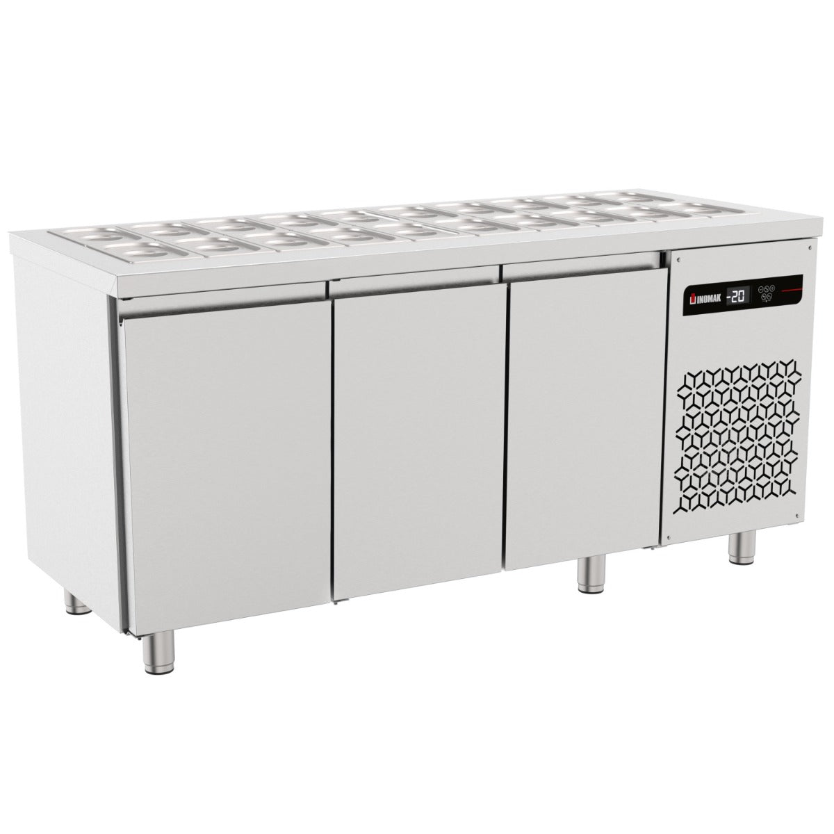 Triple Hinged Door Gastronorm Saladette