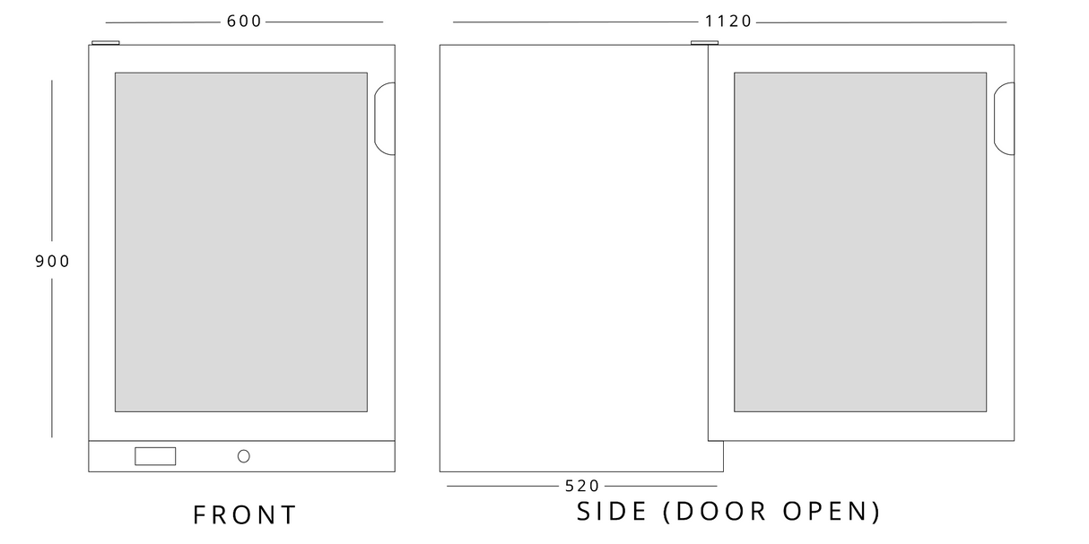 Single Door Bottle Cooler (144 Bottles)