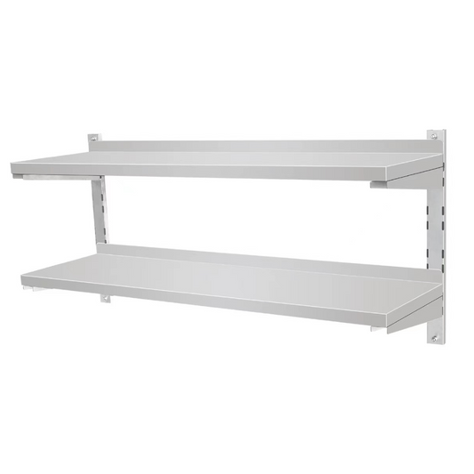 141033 - Stainless Steel Double Wall Shelf 600mm