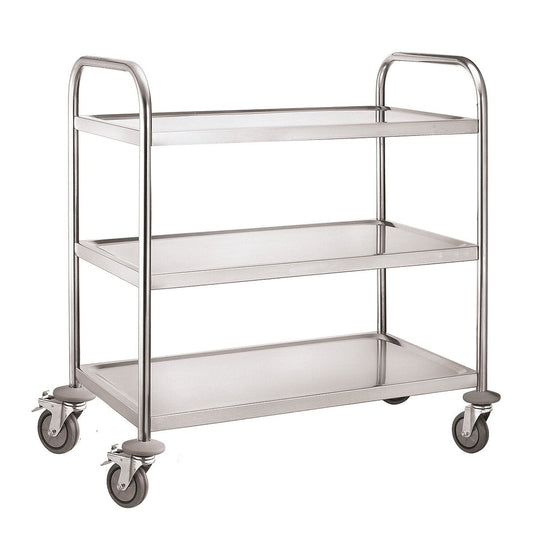 301004 - Service Trolley 3 Tier With Round Tube