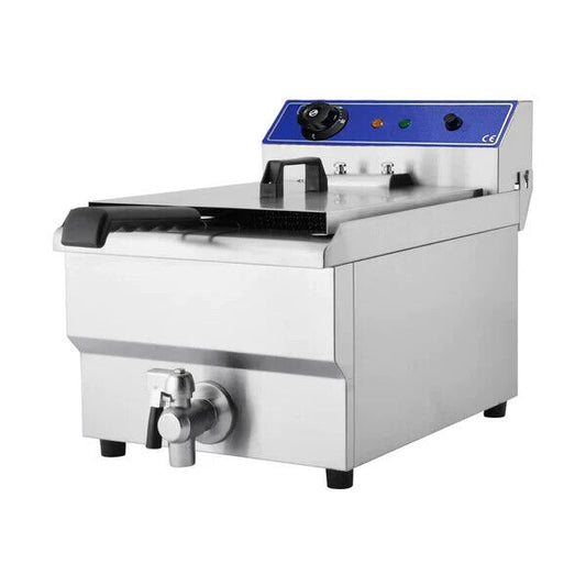 Table Top Electric Chips Fryer -8 Litre Single Tank with Tap (EF131V )