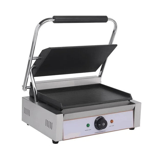 Contact Grill Single - Smooth Top And Smooth Bottom- Panini Grill Catering Caffe