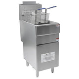 LPG BOTTLE GAS Deep Fat Chips Fryer-Single Tank TwinBasket-4Burner-Freestanding