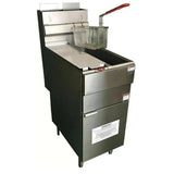 Natural Gas Deep Fat Chips Fryer -Twin Tank Twin Basket 2X2 Burner-Freestanding