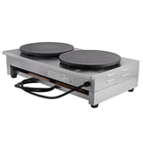 Commercial Electric Crepe Maker 2x 400mm Twin Crepe Tray - CM-2