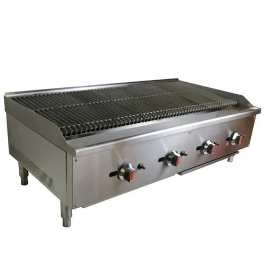 Heavy Duty  Natural Gas Countertop Chargrill-Charbroiler  4 Burner NEW
