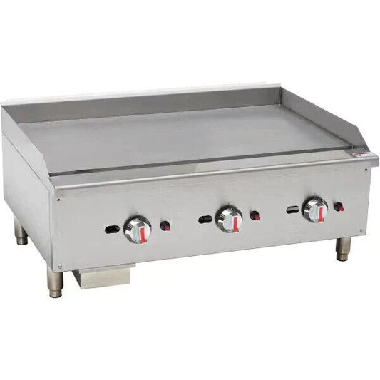Heavy Duty  Natural Gas Countertop Griddle 3 Burner NEW