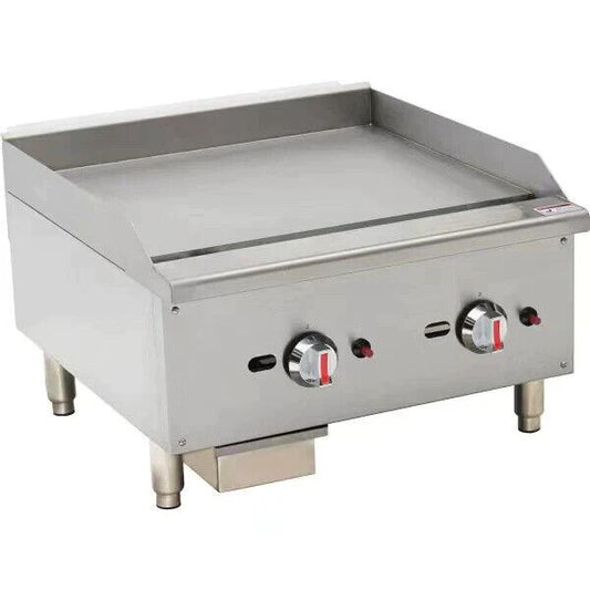 Heavy Duty  Natural Gas Countertop Griddle 2 Burner NEW