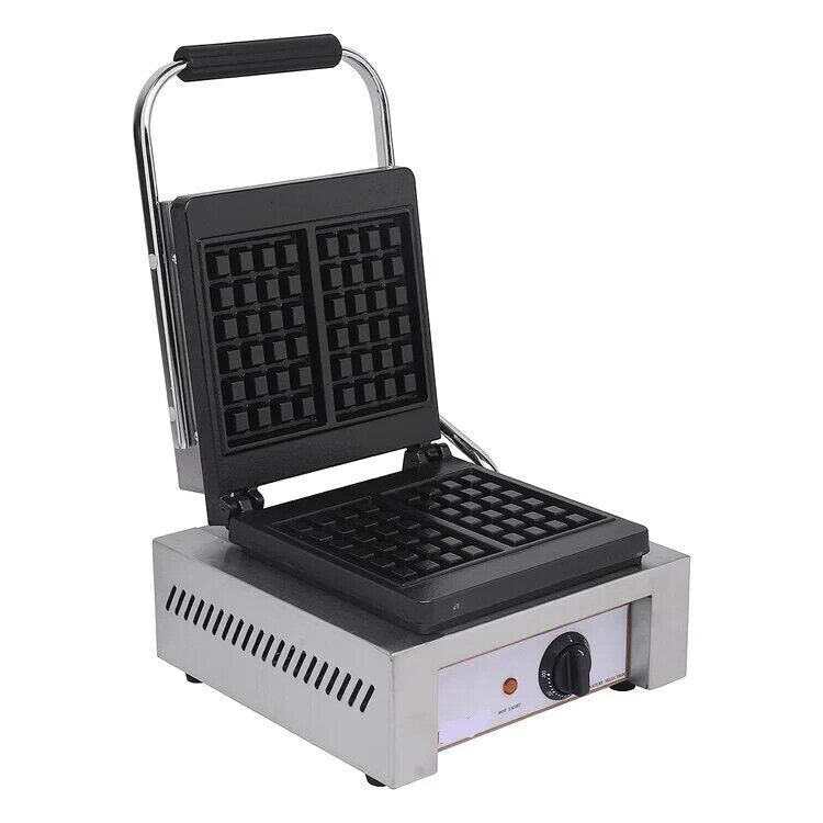 Waffle Maker Double Waffle Cone Twin with Square Pattern Belgian Waffle Maker