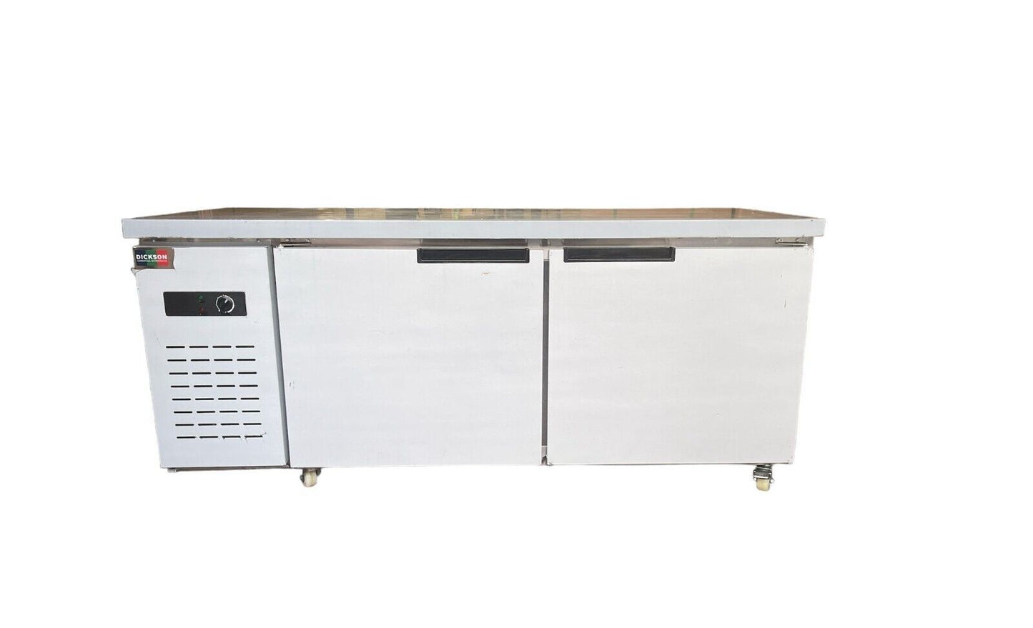 Bench Fridge 2 Doors Stainless Steel Top Counter Fridge 180x80x79cm Brand new